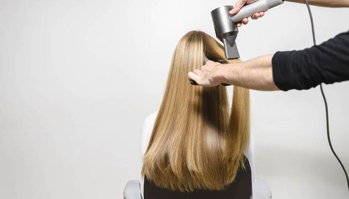 ensure your hair is fully dry before using hot tools